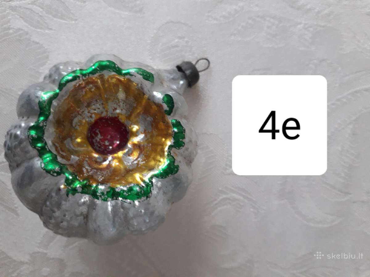Antikvaras seni eglutės žaisliukai - nuotraukos Nr. 4