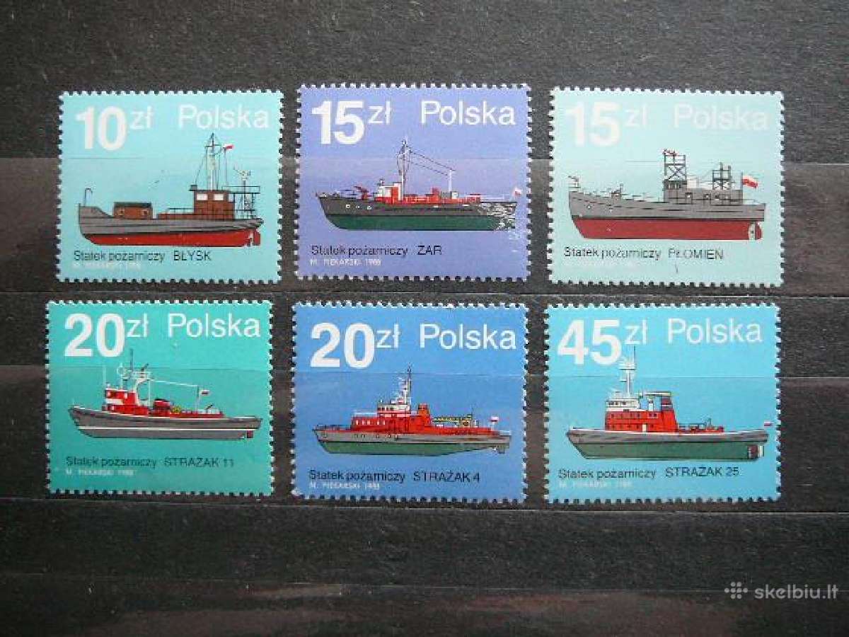 Laivai Lenkija 1988 lk3184s