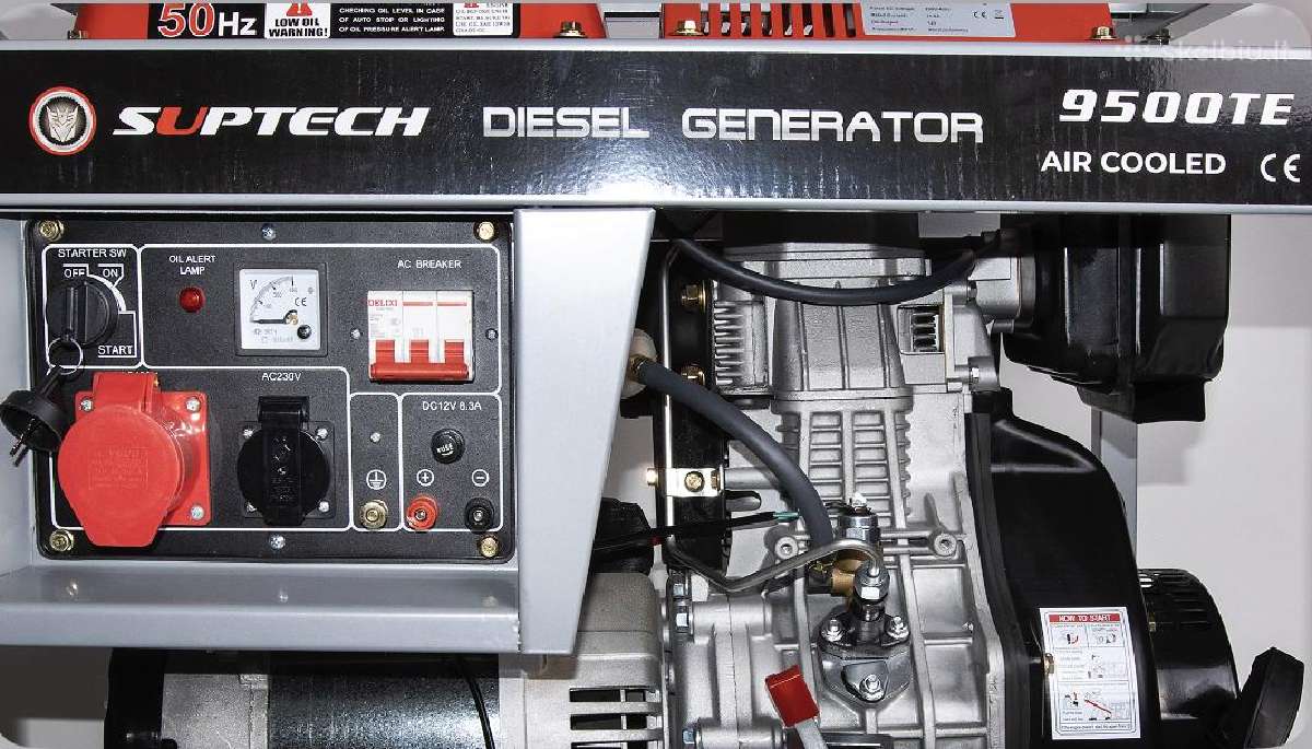 Dyzelinis generatorius Suptech 9500te trifaz 8,5kw - nuotraukos Nr. 2