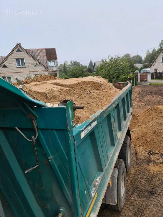 Žvyras Smėlis Juodžemis Savivarčio6x6nuoma betonas - nuotraukos Nr. 34