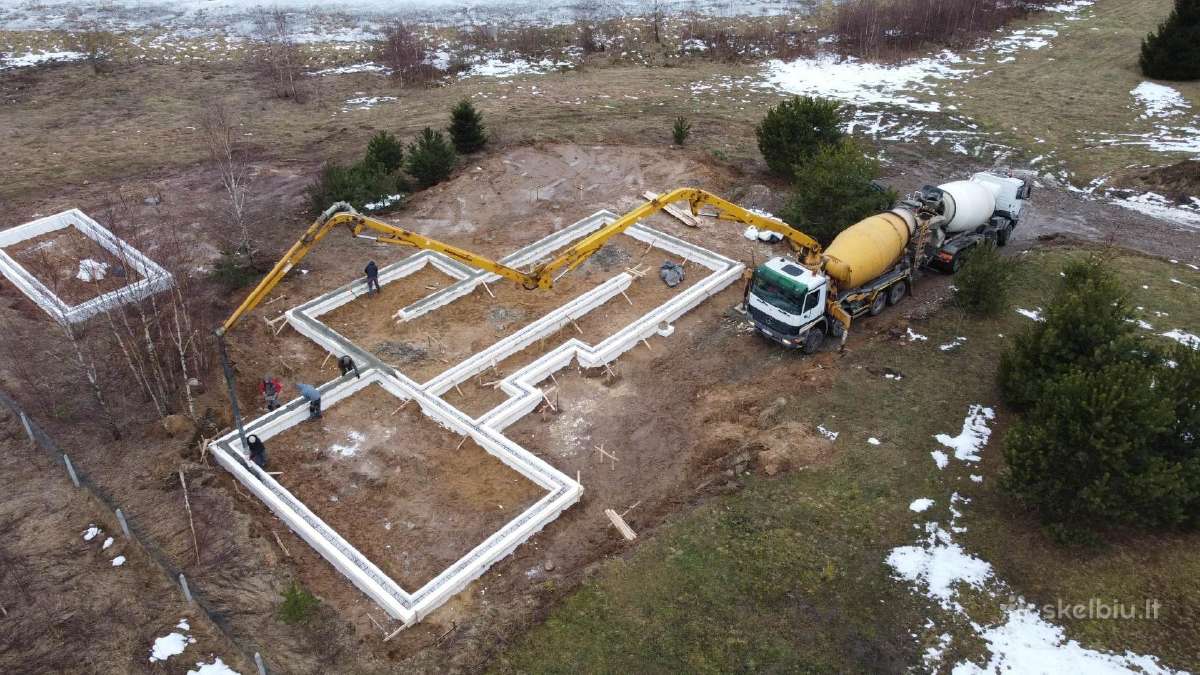 Cfa polių gręžimas,pamatų įrengimas! Nuo 350€ m3