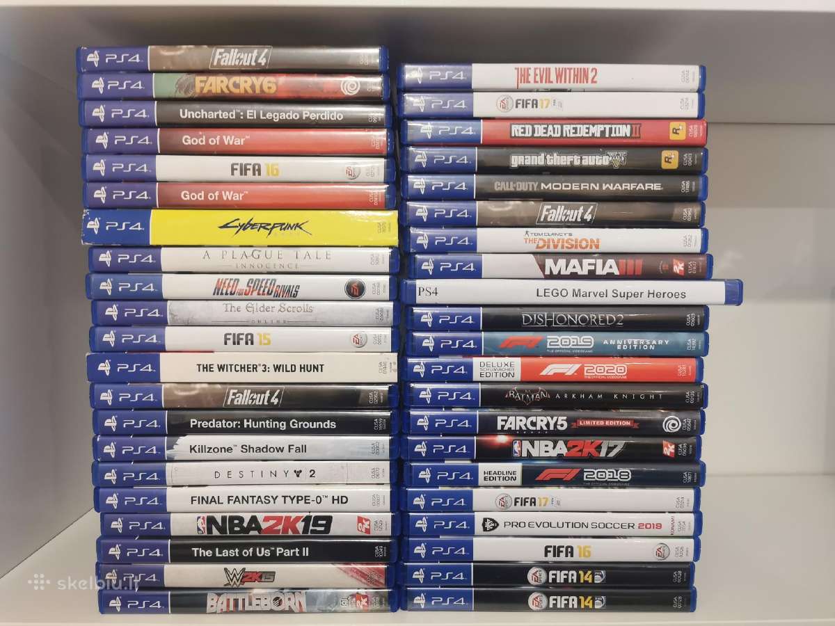 Parduodami Sony Playstation 4 žaidimai nuo 6 Eur