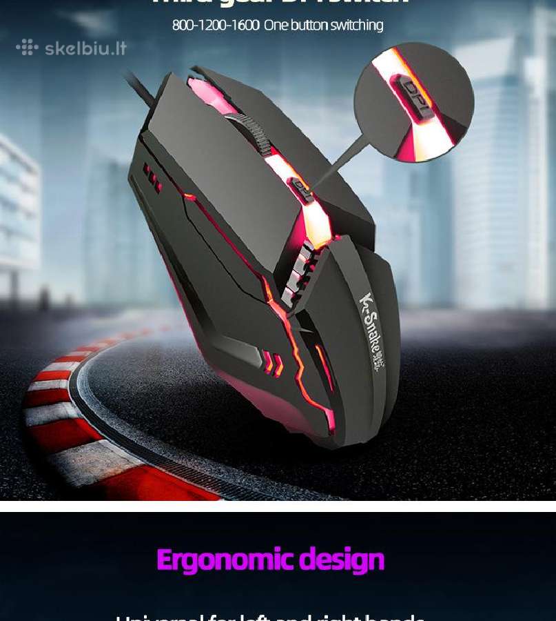 Kompiuterio pelė K-snake M11 - nuotraukos Nr. 2