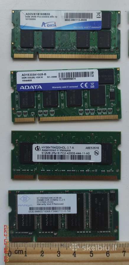 Nešiojamo kompiuterio atmintis Ddr333