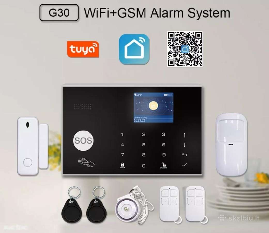 Gsm + WiFi Signalizacijos Komplektas