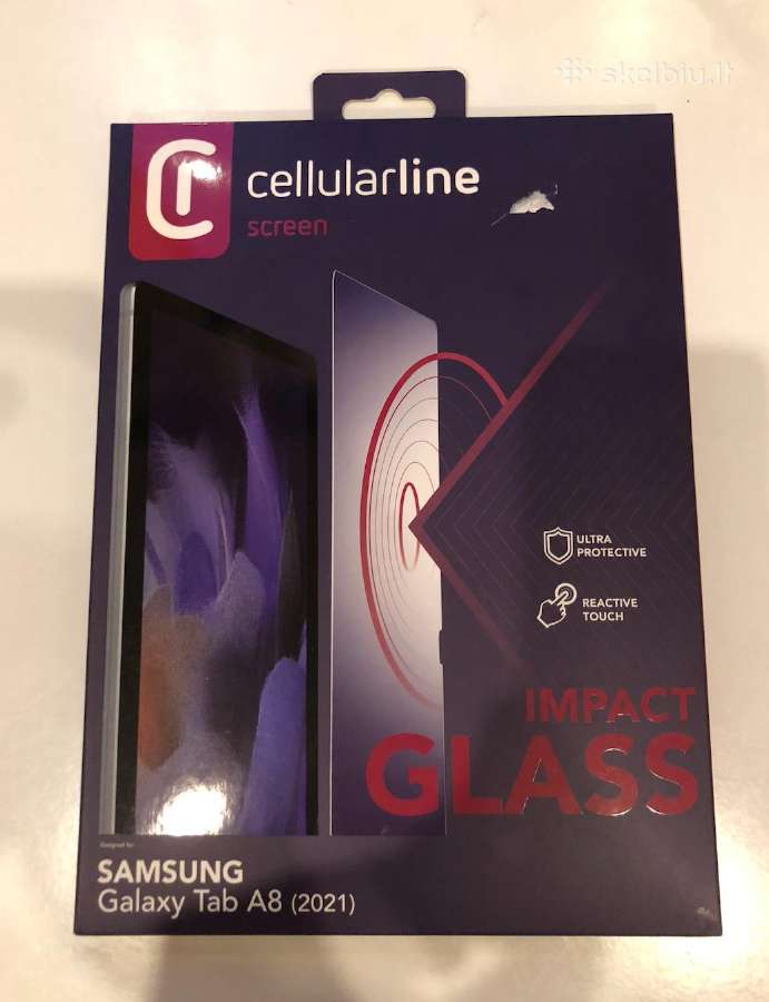 Ekrano plėvelė Cellularline Galaxy Tab A8 (2021)