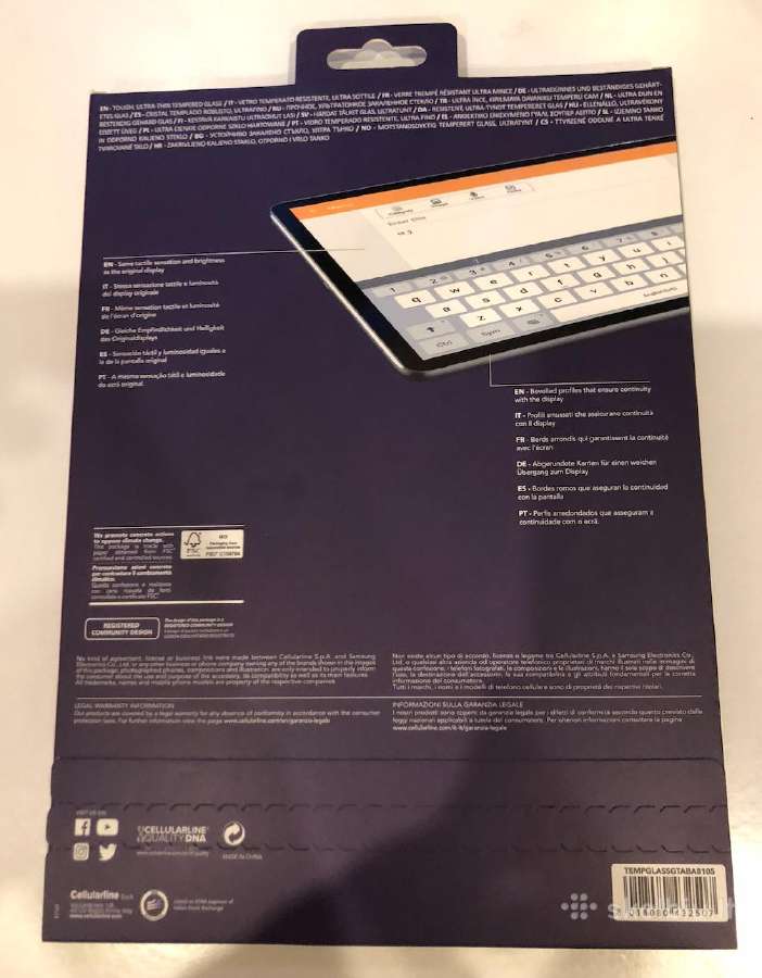 Ekrano plėvelė Cellularline Galaxy Tab A8 (2021) - nuotraukos Nr. 2