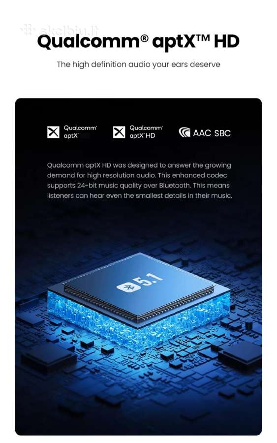 Aukštos kokybės Bluetooth 5.1 adapteris į Aux - nuotraukos Nr. 7