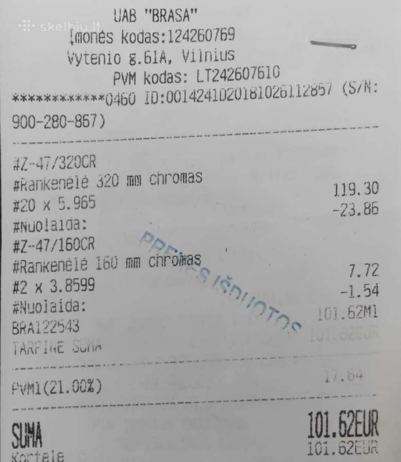 Spintelių rankenėlės chromuotos 50% pigiau - nuotraukos Nr. 5