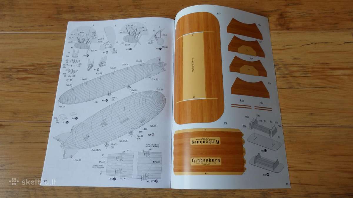 Klijuojamas dirižablio modelis "Hindenburg Lz-129" - nuotraukos Nr. 5