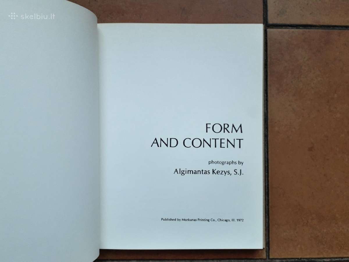 Algimantas Kezys, S. J. "Form and Content" 1972 m. - nuotraukos Nr. 3