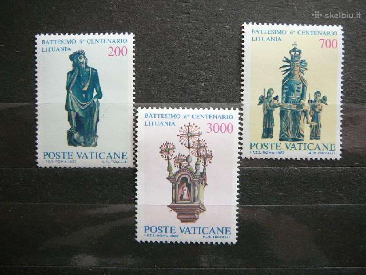 Vatikanas Sventos Statuleles (Lietuva) 1987 vtl99