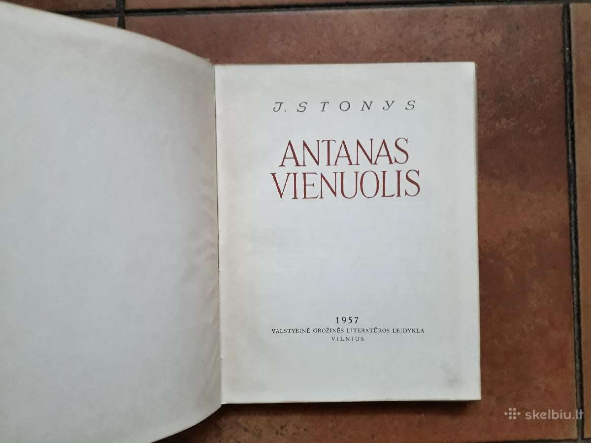 I. Stonys "Antanas Vienuolis" 1957 metai - nuotraukos Nr. 2