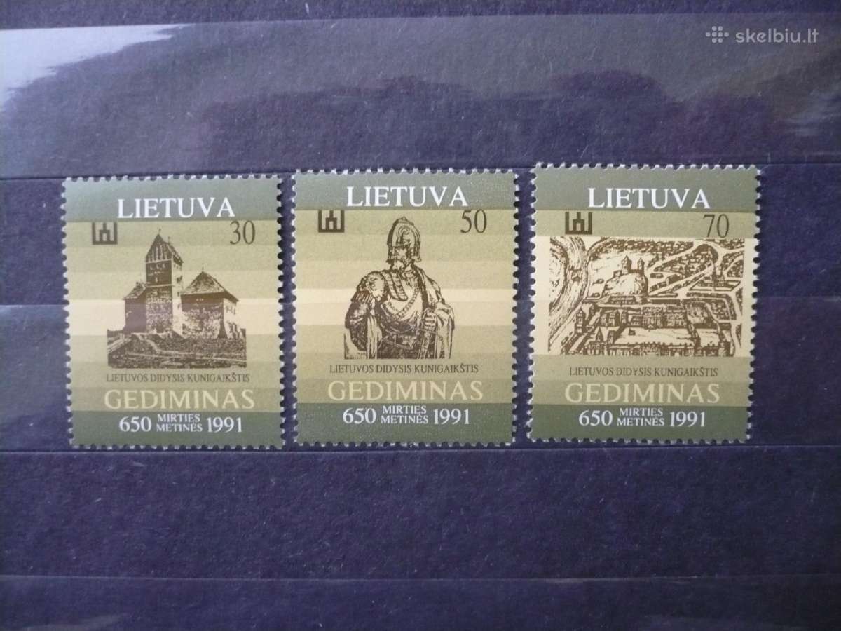 1991 650-osios Gedimino mirties metinės Mhn