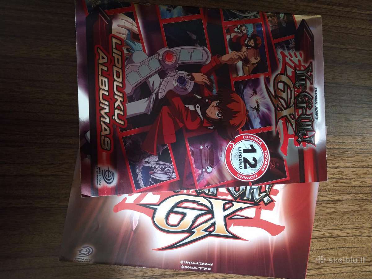 Yu-gi-oh GX lipdukų albumas