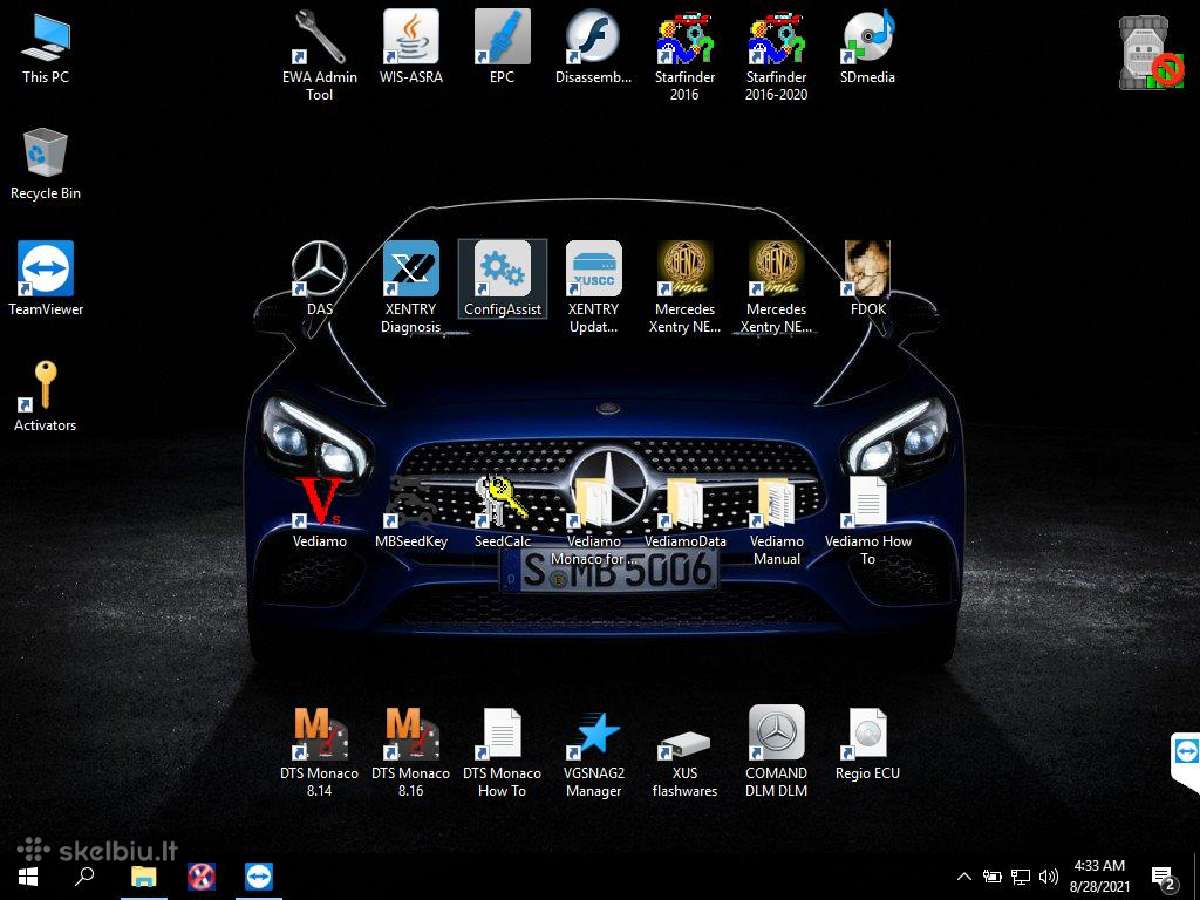 Kompiuteris su Mercedes Xentry 2025.10 programomis - nuotraukos Nr. 8