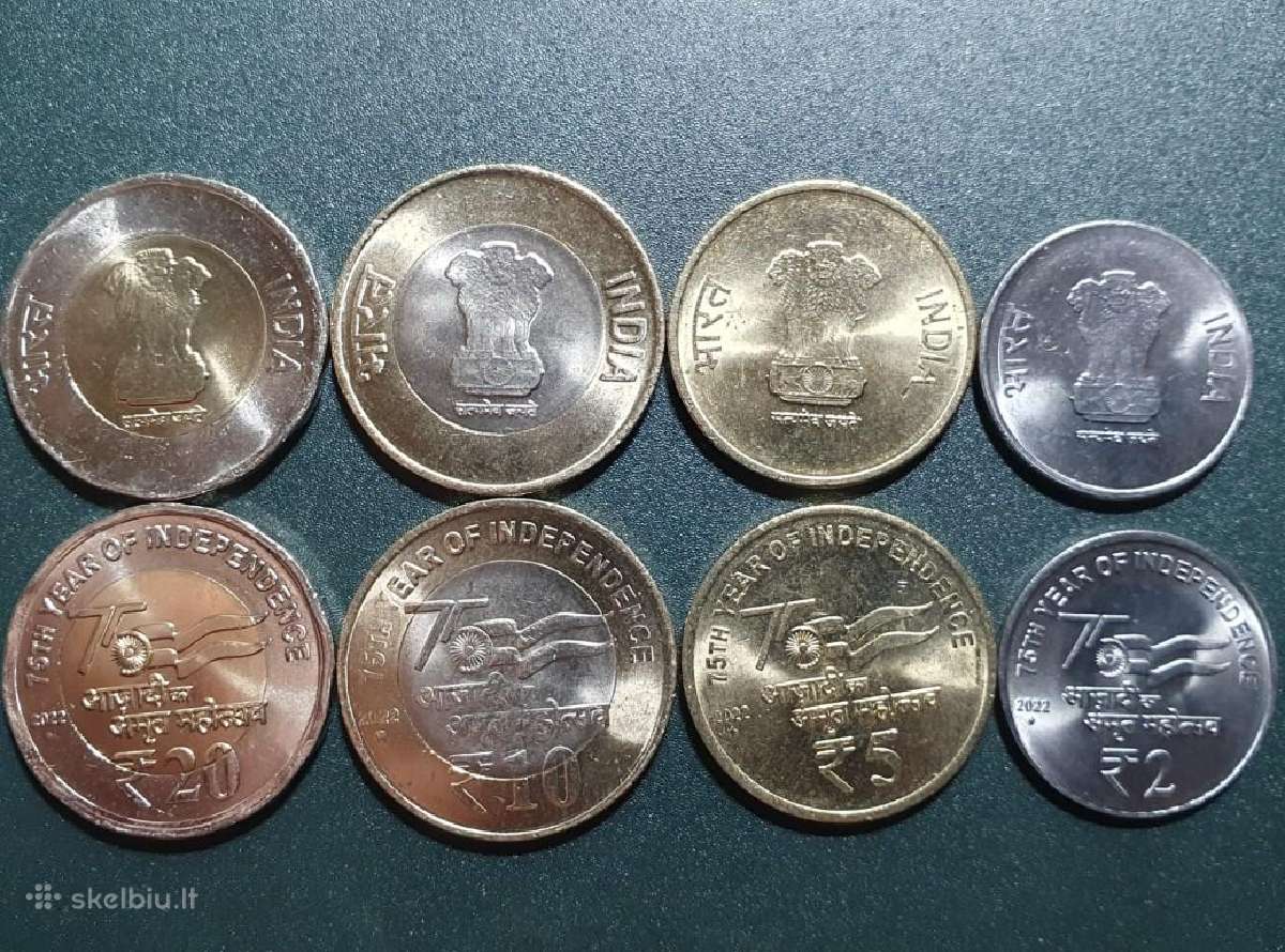 Indija Rupijų 4 Vnt Rinkinys, 2022