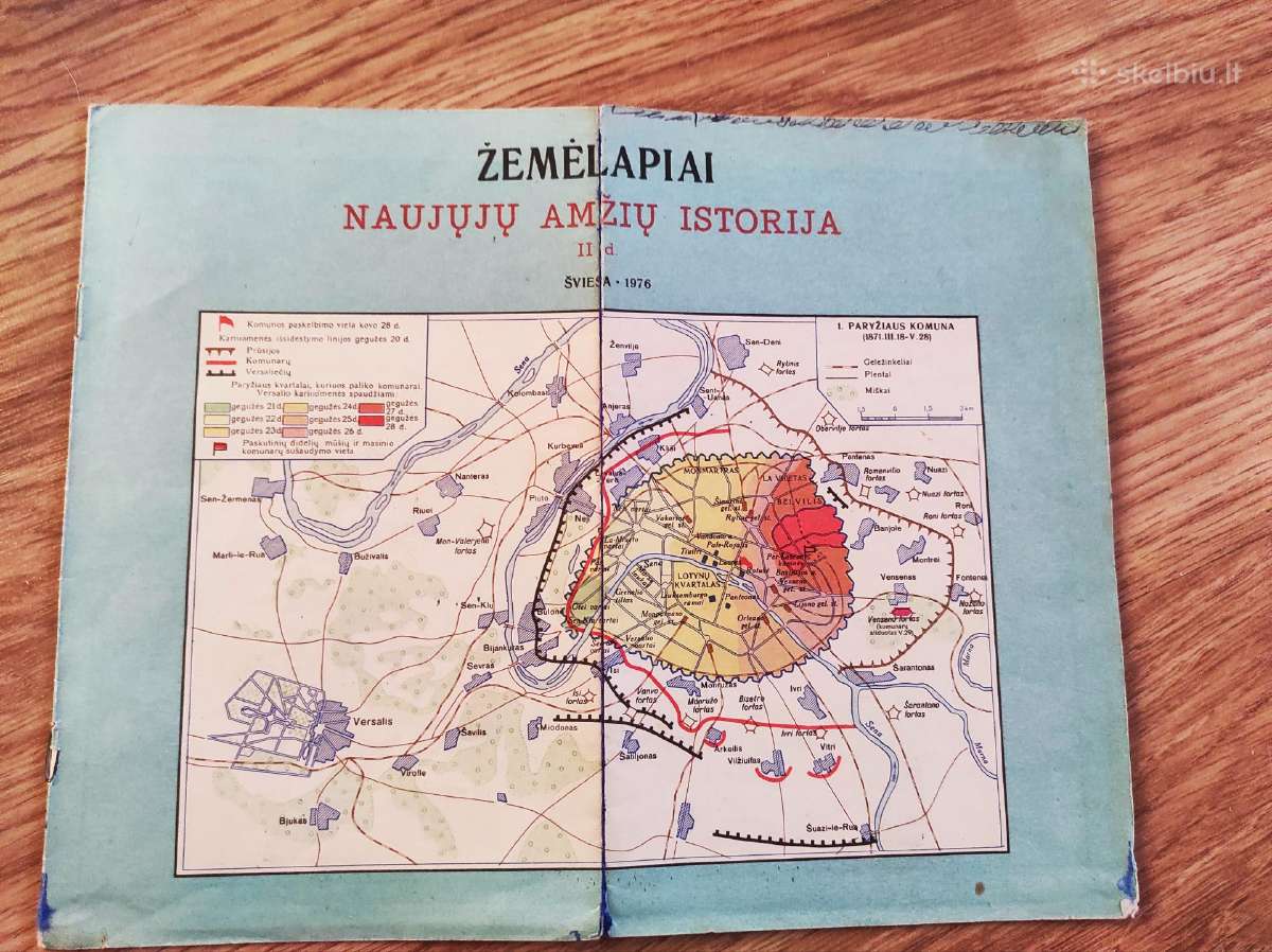 1976m. Naujųjų amžių istorijos žemėlapiai