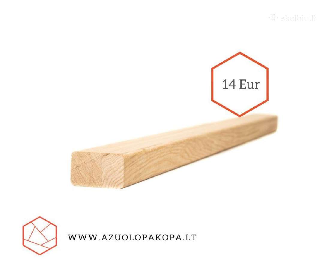 Ąžuolo ir uosio laiptų pakopos, palangės, skydai - nuotraukos Nr. 3