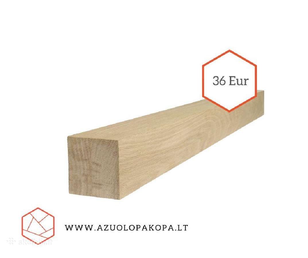 Ąžuolo ir uosio laiptų pakopos, palangės, skydai - nuotraukos Nr. 4