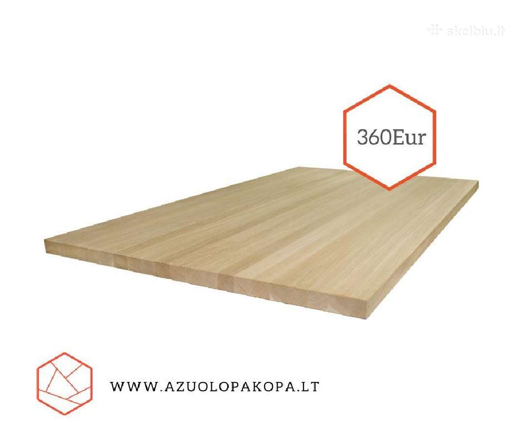 Ąžuolo ir uosio laiptų pakopos, palangės, skydai - nuotraukos Nr. 5