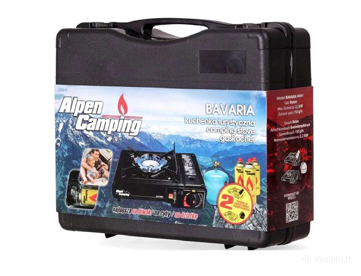 Turistinė dujinė viryklė Alpen Camping Bavaria - nuotraukos Nr. 3