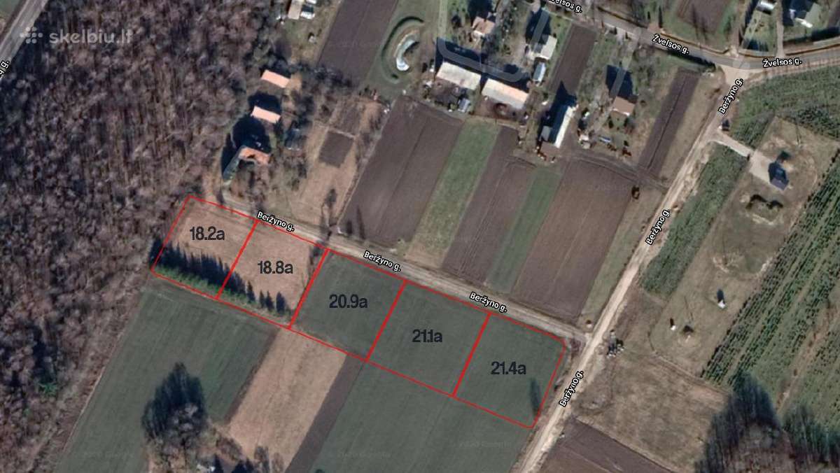 Parduodami namų valdos sklypai 18 - 21 arų