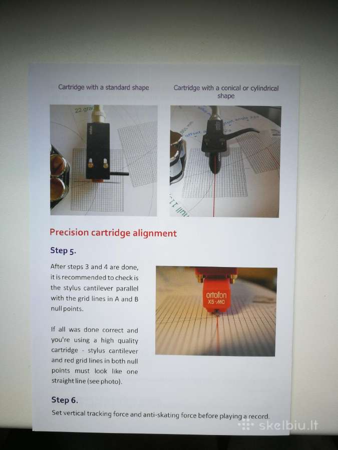Protraktorius Braun Pcs 5 patefonui - nuotraukos Nr. 4
