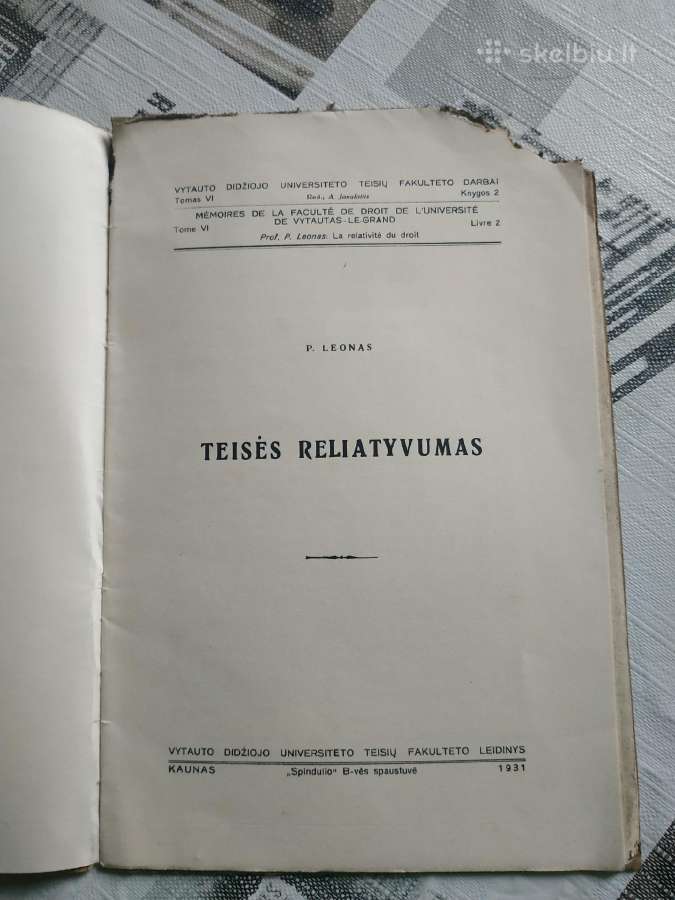 1932 m. P.leono "Teisės realityvumas" - nuotraukos Nr. 2