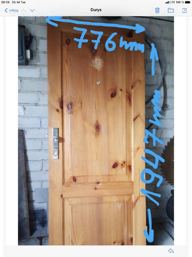 Durys be staktos,su spynom
