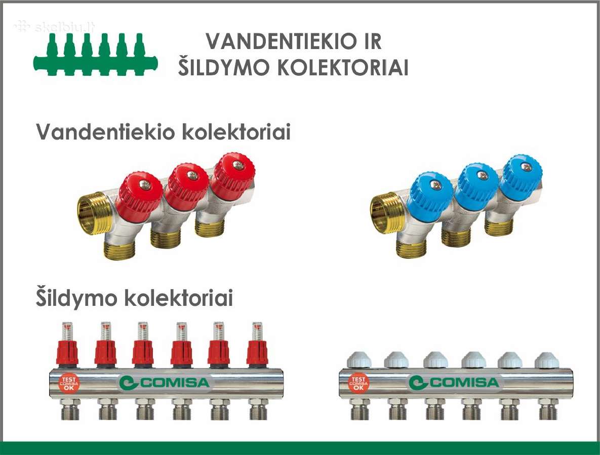 "Comisa" jungiamosios detalės ir kolektoriai - nuotraukos Nr. 3