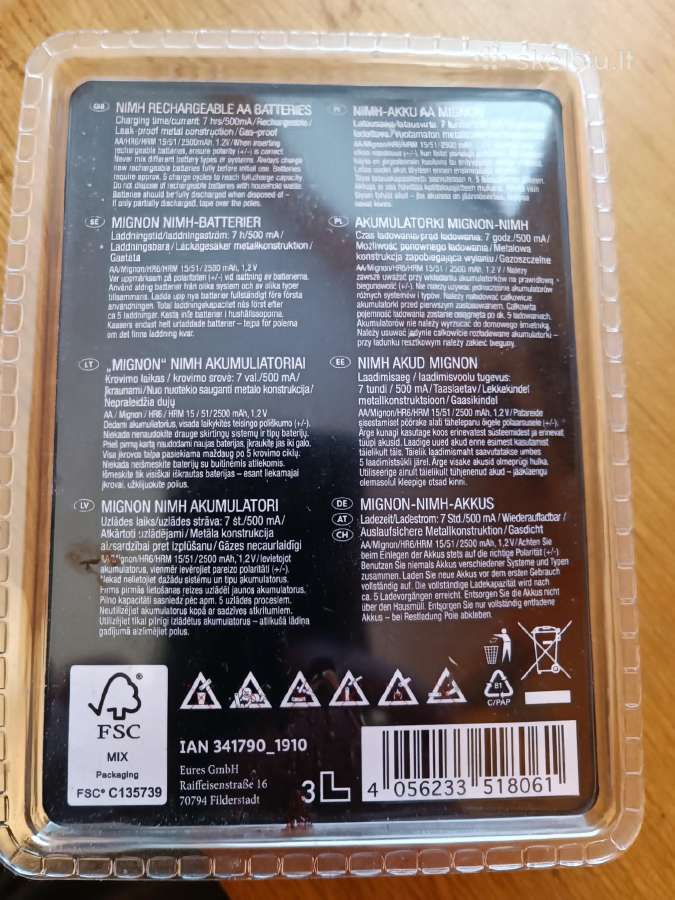 Kraunami akumuliatoriai