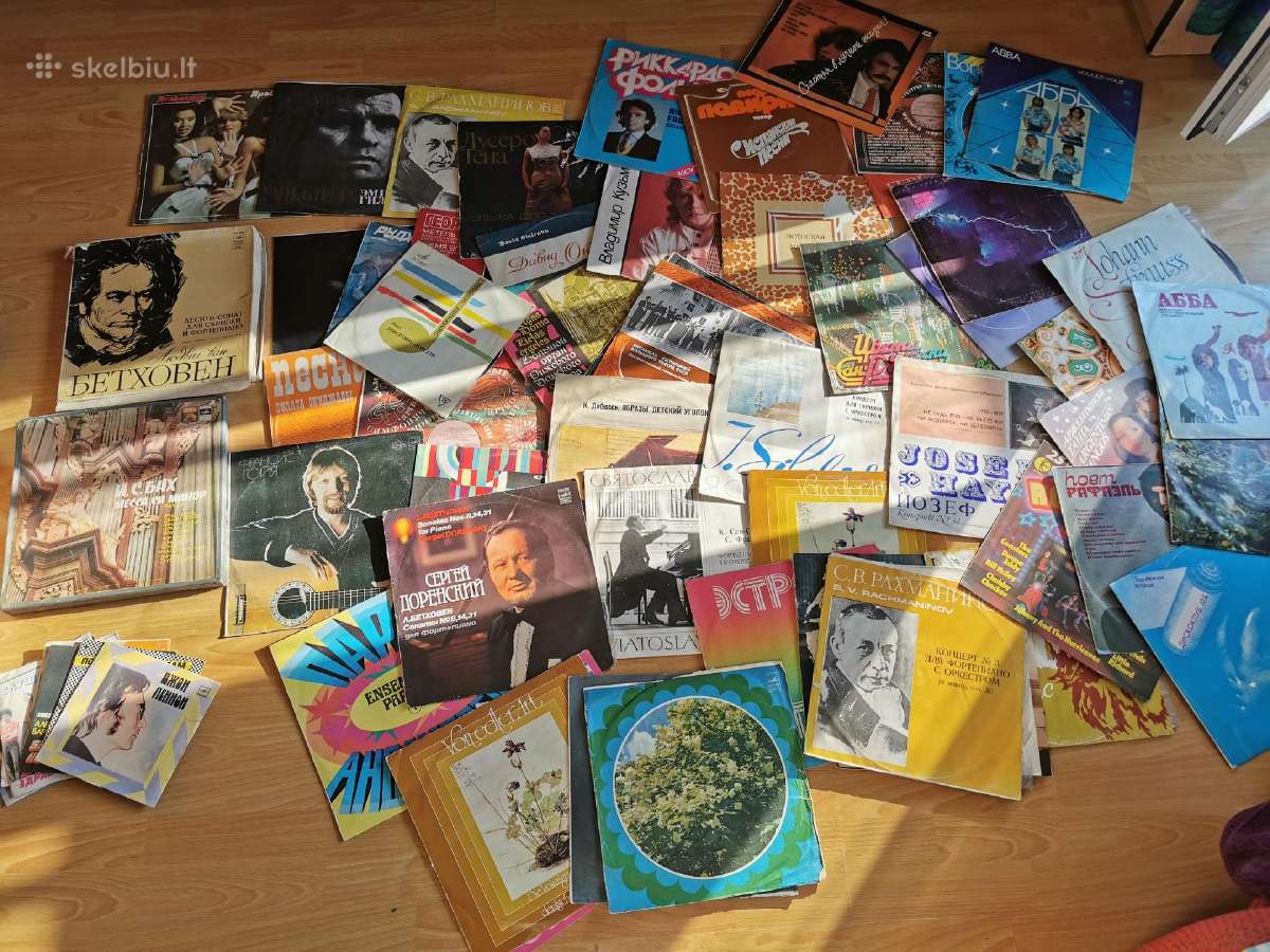 Perku vinilines plokšteles, CD, kasetes