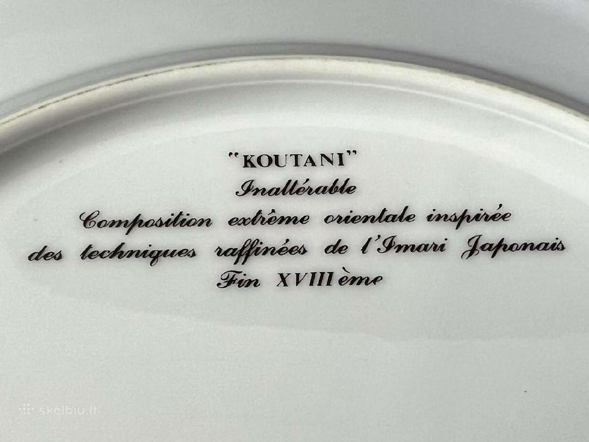 Porcelianinė lėkštė "raynaud limoges koutani" 6vnt - nuotraukos Nr. 12