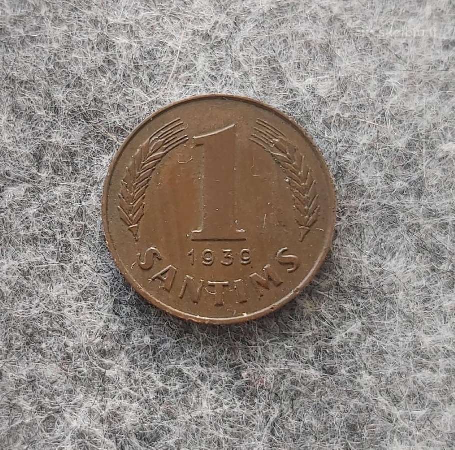 1 santimas brokas . Latvija - nuotraukos Nr. 6