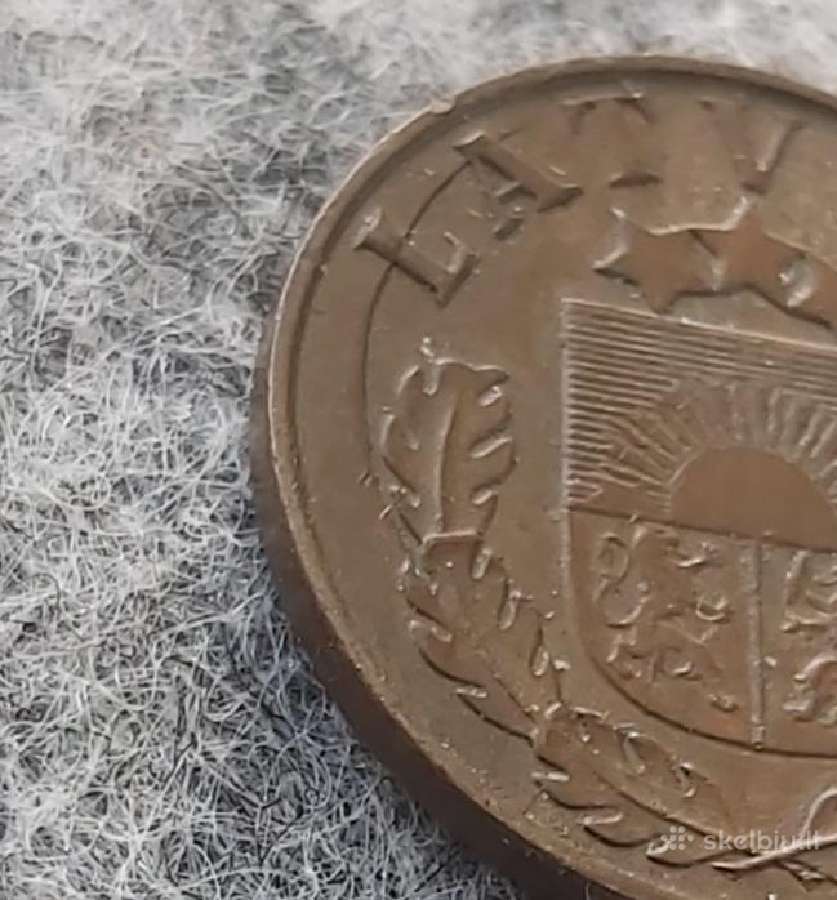 1 santimas brokas . Latvija - nuotraukos Nr. 2