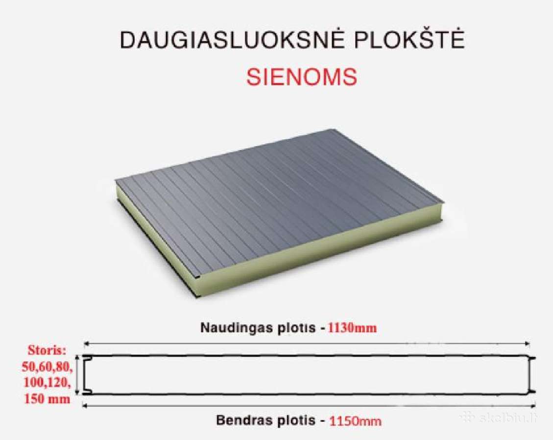 Daugiasluoksnės / Sandwich Pir plokštės - nuotraukos Nr. 4