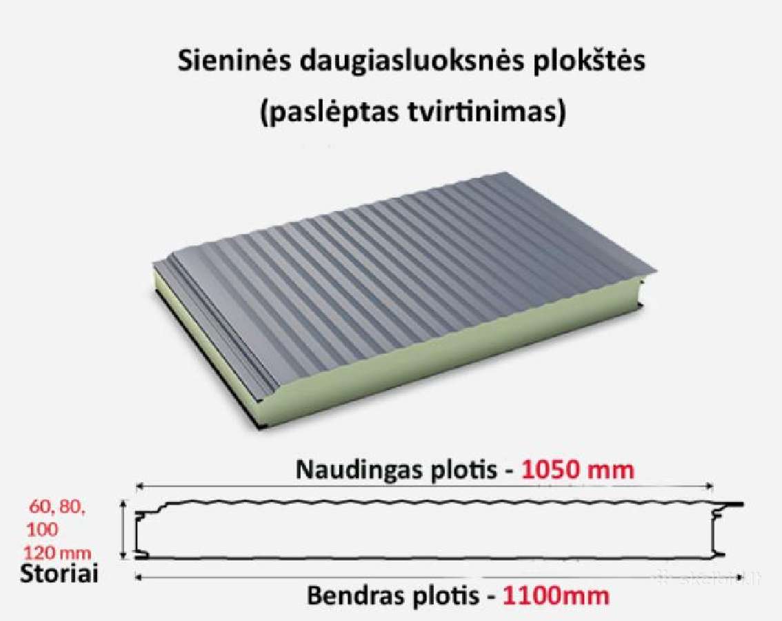 Daugiasluoksnės / Sandwich Pir plokštės - nuotraukos Nr. 6