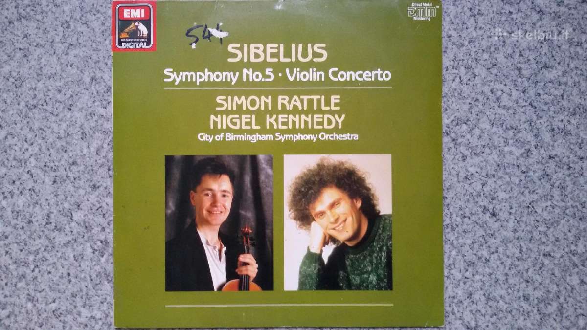 Vinilinė plokštelė 1988m.UK klasika Sibelius - nuotraukos Nr. 2