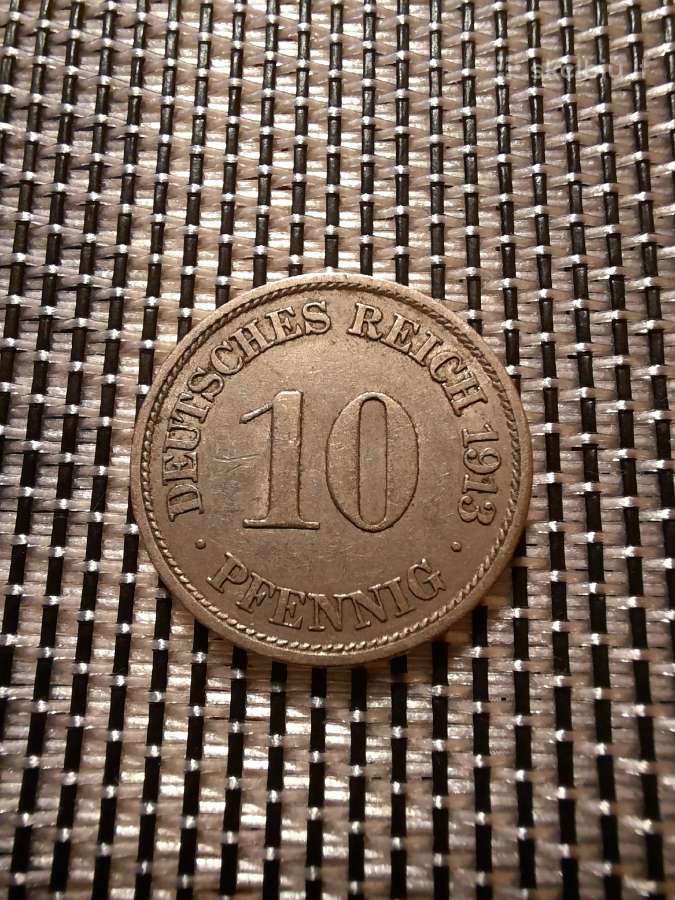 10 pfennig 1913 J