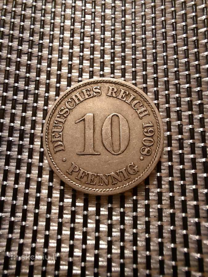 10 pfennig 1908 J - Vokietija
