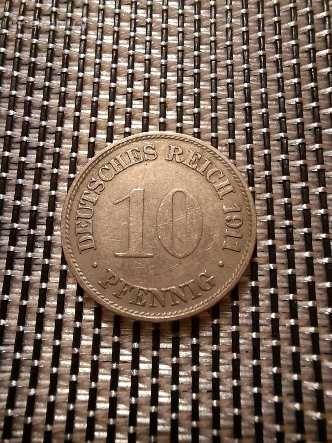10 pfennig 1911 G - Vokietija