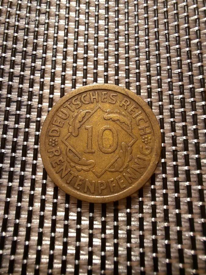 10 pfennig 1924 J - Vokietija Nr2