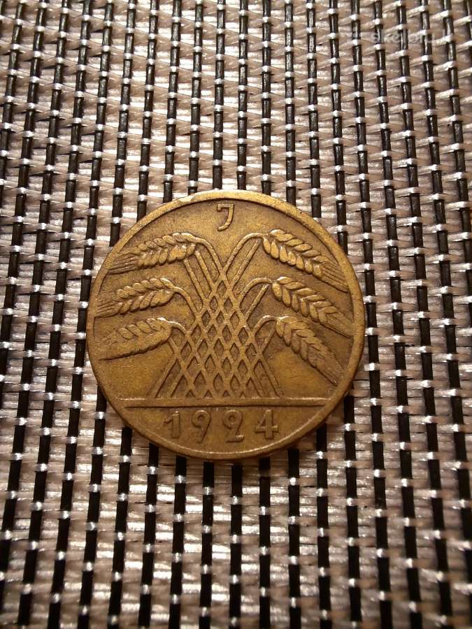 10 pfennig 1924 J - Vokietija Nr2 - nuotraukos Nr. 2