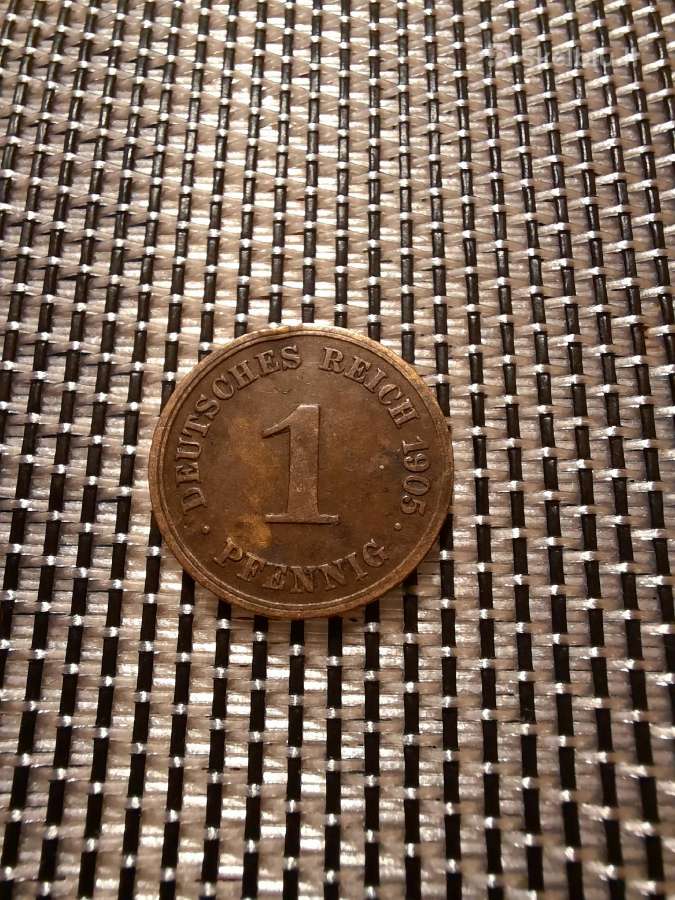 1 pfennig 1905 G - Vokietija