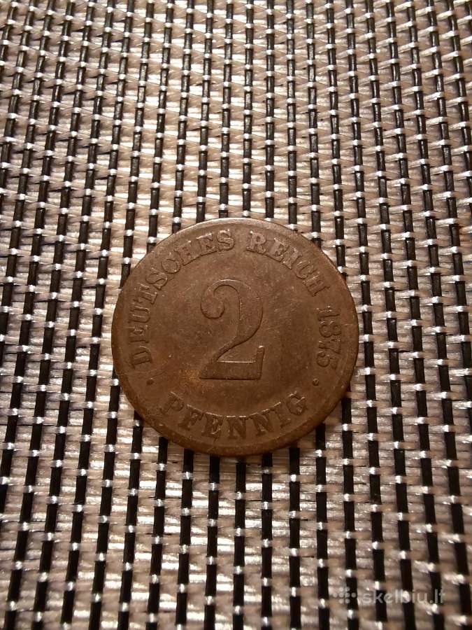 2 pfennig 1875 G - Vokietija