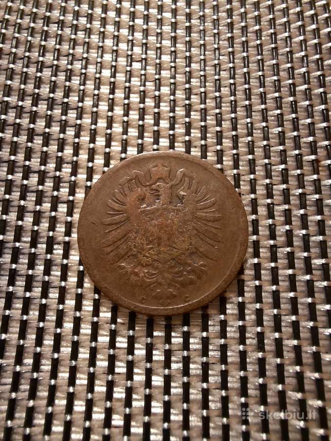 2 pfennig 1875 G - Vokietija - nuotraukos Nr. 2