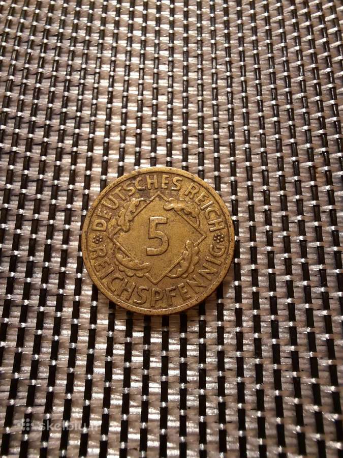 5 pfennig 1936 F - Vokietija