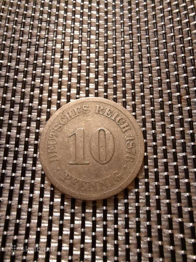 10 pfennig 1876 J - Vokietija