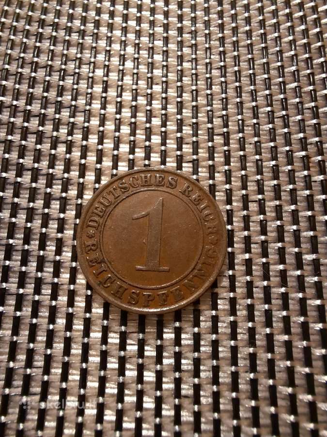1 pfennig 1934 G - Vokietija